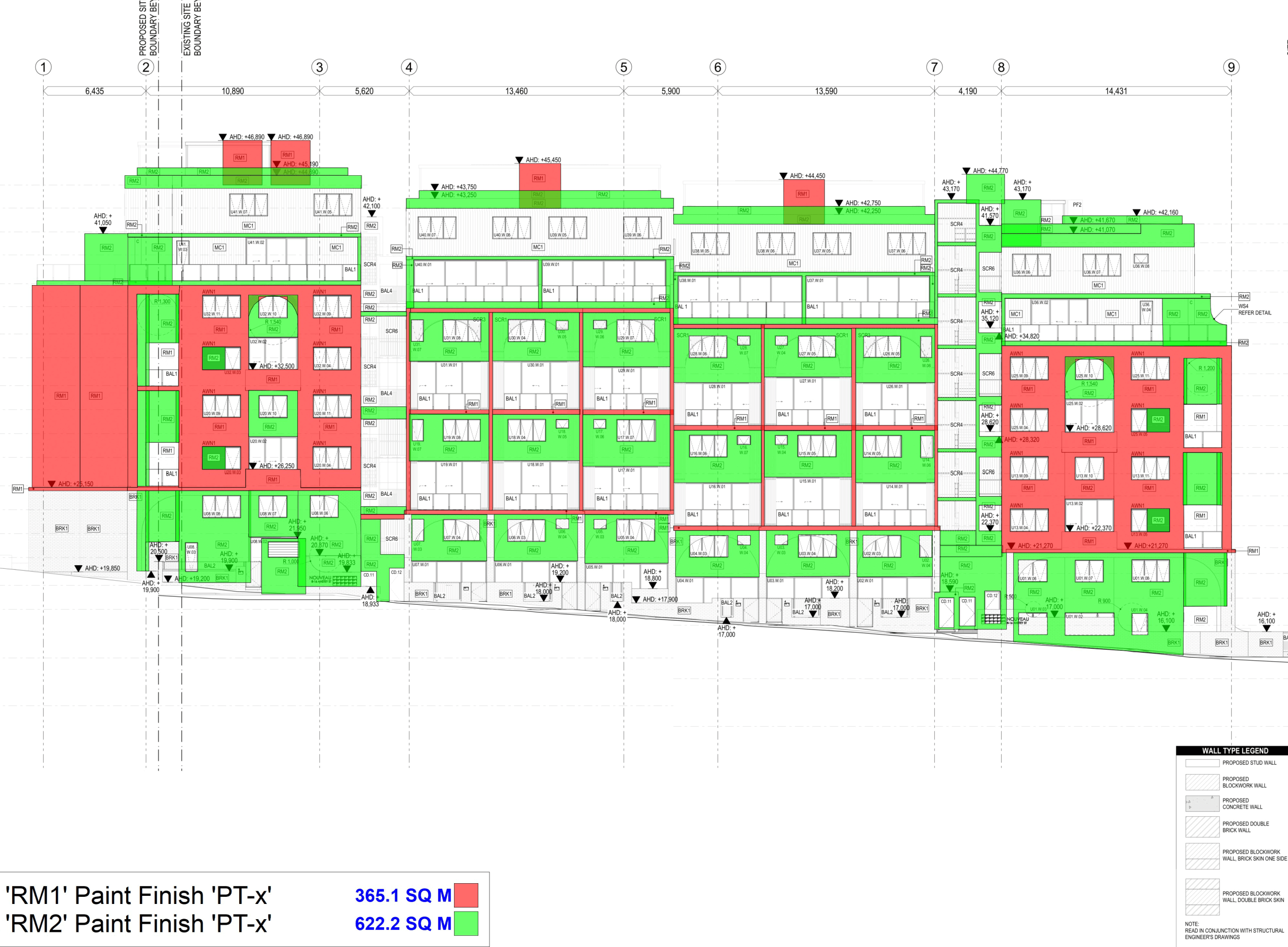 Paint estimate takeoff Facade