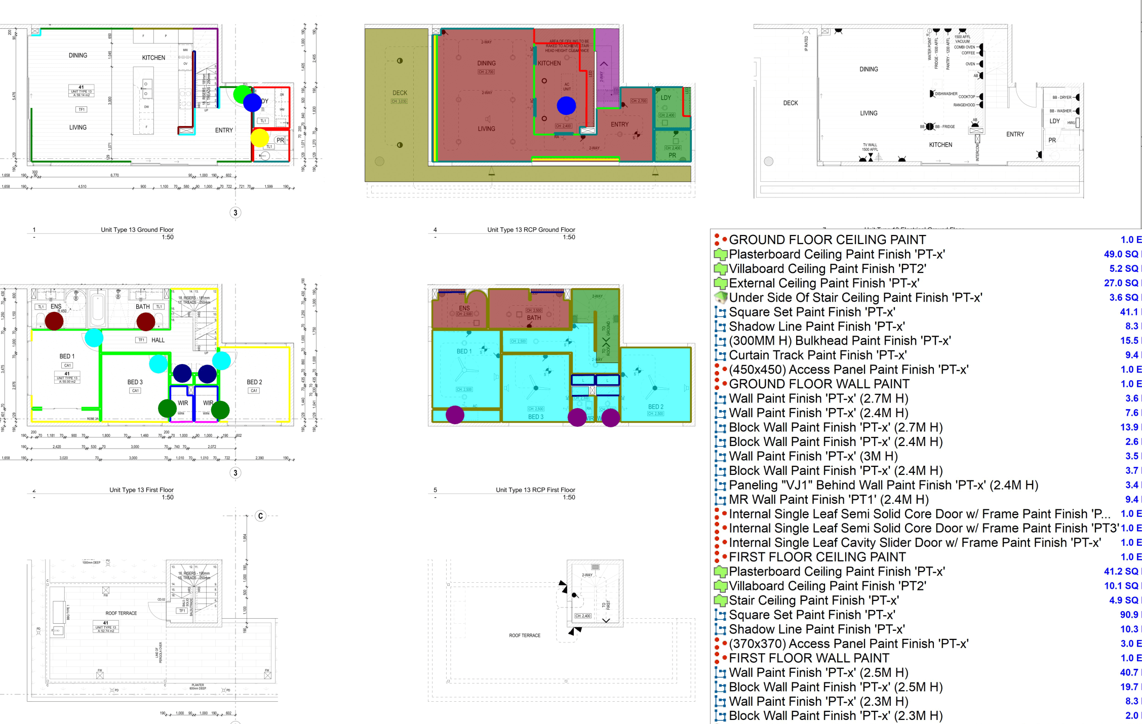 Paint estimate takeoff Facade