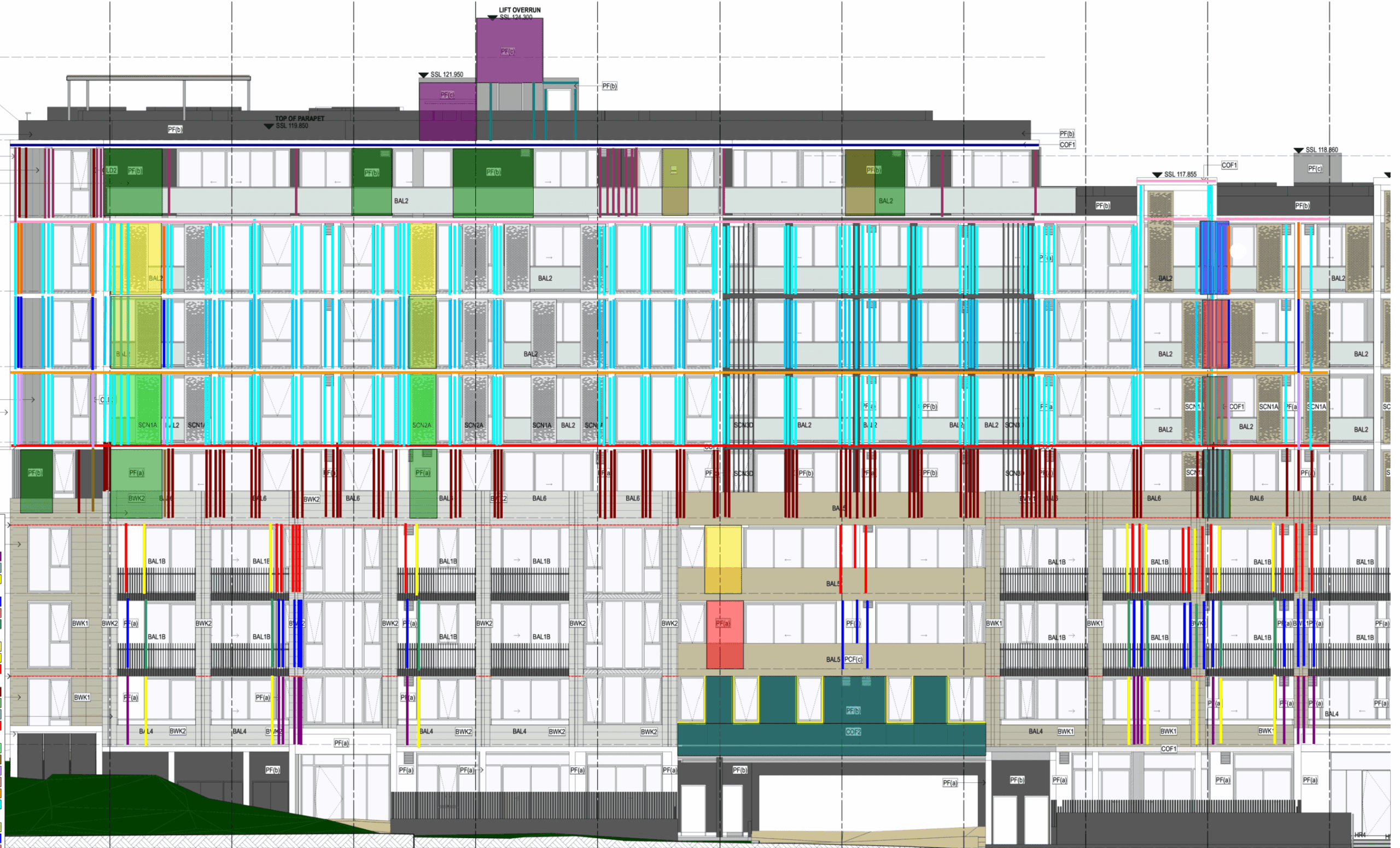 Render takeoff Facade