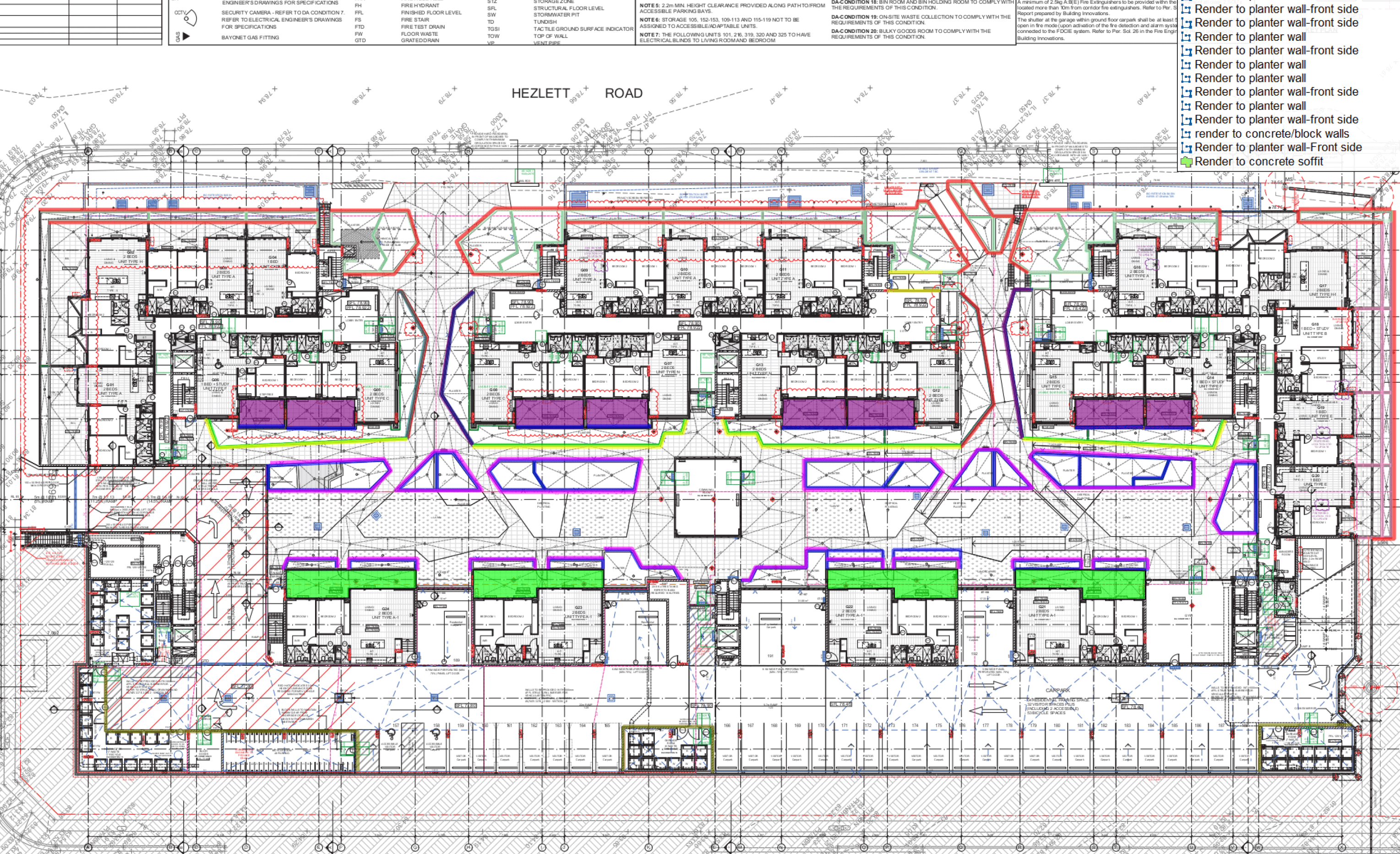 Render takeoff Facade