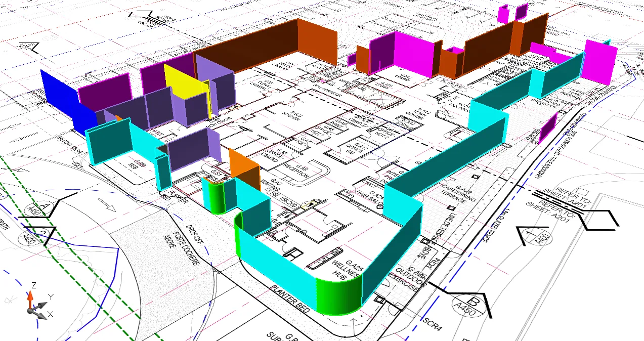 3D masonry takeoff view