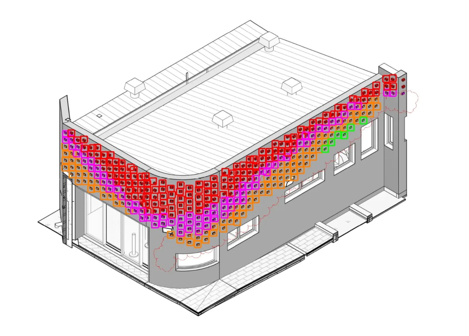 3D masonry takeoff example